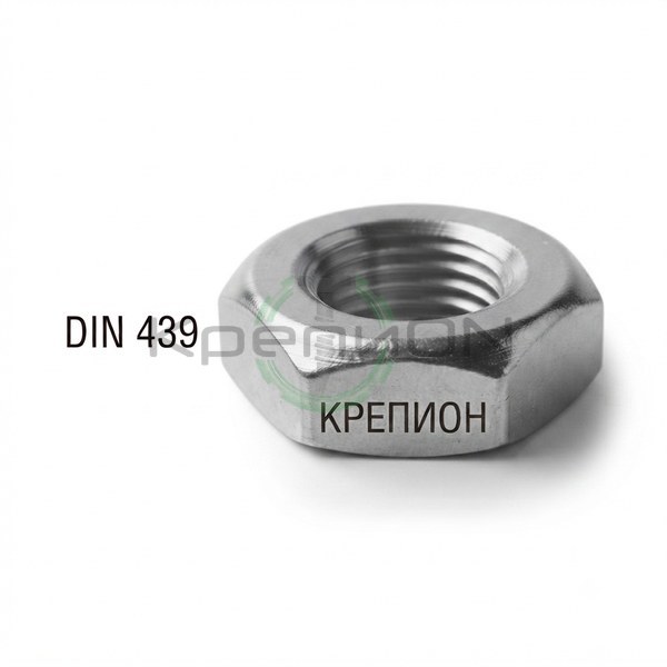 Гайка шестигранная низкая DIN 439 М14 (4.0) ОКС — фото