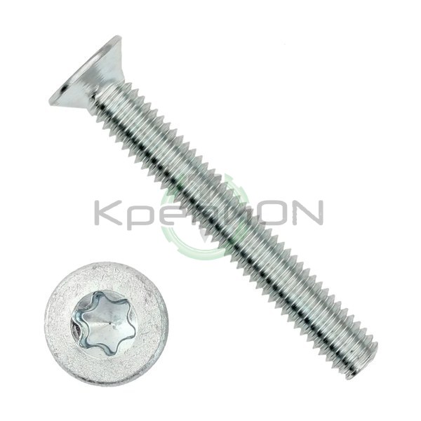 Винт с потайной головкой и шлицем TORX ISO 14581 М2х3 нерж. A2-70 — фото