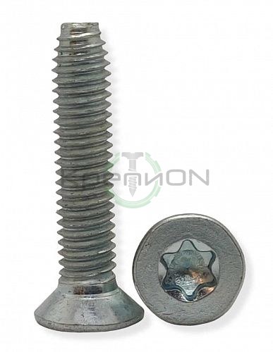 Винт самонарезающий для металла (термоупрочнённый) DIN 7500М Torx М6х10 цинк — фото