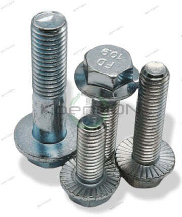Болт с шестигранной головкой и фланцем DIN 6921 М12х75 10.9 цинк — фото