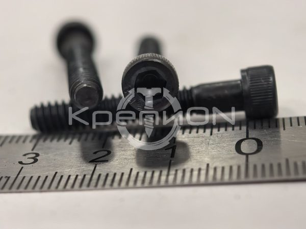 Винт с цилиндрической головкой и внутренним шестигранником дюймовый ASME B18.3 / ASTM A574 (форма DIN 912, не аналог) #10-24 UNC × 1 1/4" (31,75 мм) 12.9 чёрный оксид — фото