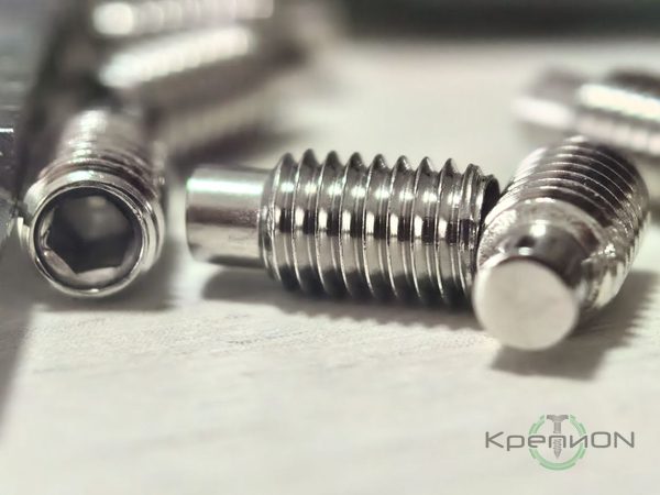 Винт установочный с внутренним шестигранником и цилиндрическим концом (цапфой) DIN 915 М5х10 A2 A2 — фото